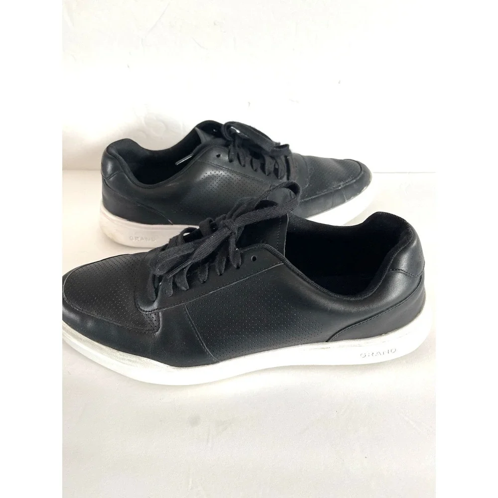 Mens Cole Haan Grand Crosscourt Black Shoe Low Top Sneaker Size 10 1/2 W